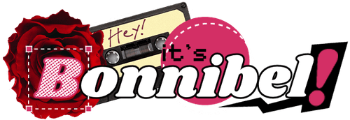 A stylised text that reads, "Hey! It's Bonnibel!"